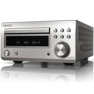 Denon RCD-M41DAB Minisystem med DAB + och Bluetooth, Silver