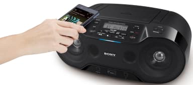 Sony ZS-RS70BTB CD Boombox med Bluetooth (svart)