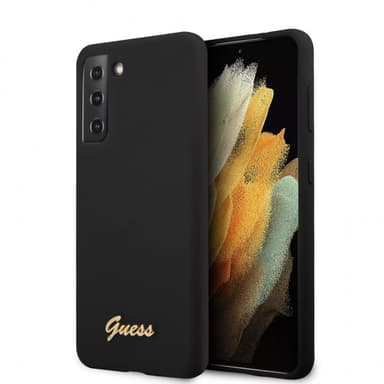 Guess Samsung Galaxy S21 Plus Skal Metal Logo Svart