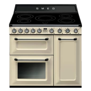 Smeg Victoria induktionsspis TR93IBL (krämvit)