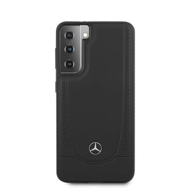 Mercedes Benz Samsung Galaxy S21 Plus Skal Logo Perforerad Svart