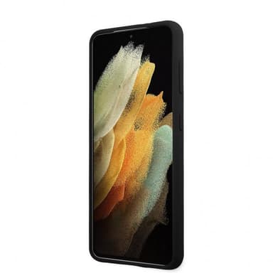 Guess Samsung Galaxy S21 Plus Skal Metal Logo Svart