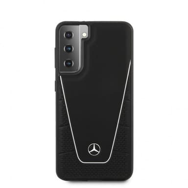 Mercedes Benz Samsung Galaxy S21 Skal Logo Perforerad Dynamic Svart