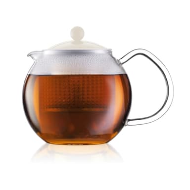 Bodum Tepress med glashandtag och färgat plastlock ASSAM 0.5 L