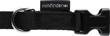 Minifinder halsband för katt med bjällra (svart)