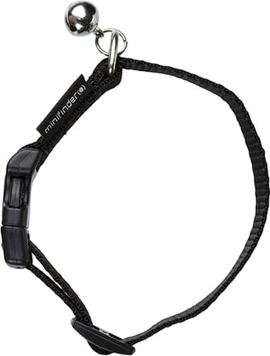 Minifinder halsband för katt med bjällra (svart)