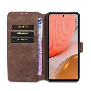 DG-Ming mobilplånbok 3-kort Samsung Galaxy A72 5G  - Coffee