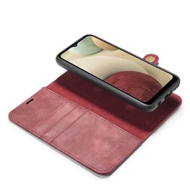 Mobilplånbok DG-Ming 2i1 Samsung Galaxy A12  - Röd