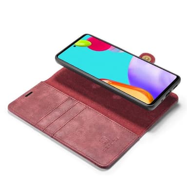 Mobilplånbok DG-Ming 2i1 Samsung Galaxy A52 5G  - Röd