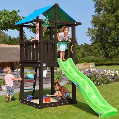 Jungle Gym Hut lektorn rutschkana, grundmålat svart