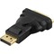 DELTACO DisplayPort till DVI-D Single Link adapter, svart, 1080p,