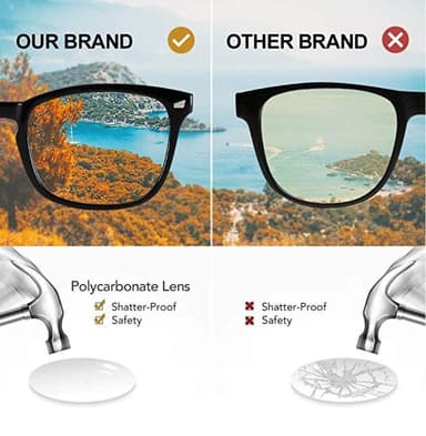 Anti Blue Light-glasögon med blåljusfilter - svart
