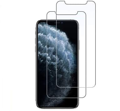 Skärmskydd iPhone XS Härdat glas 2-pack