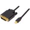 DELTACO mini DisplayPort till DVI-D kabel, ha-ha, 1m, svart