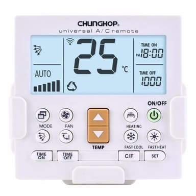 CHUNGHOP Universal LCD A-C fjärrkontroll med hållare