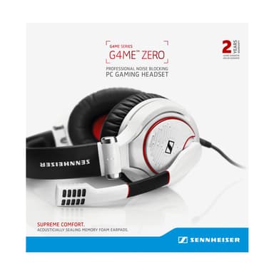 Sennheiser G4ME ZERO Gaming headset (vit)