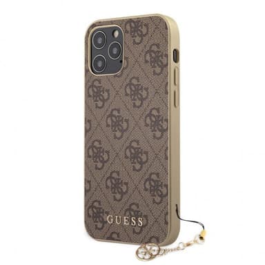 Guess iPhone 12/iPhone 12 Pro Skal 4G Charms Brun
