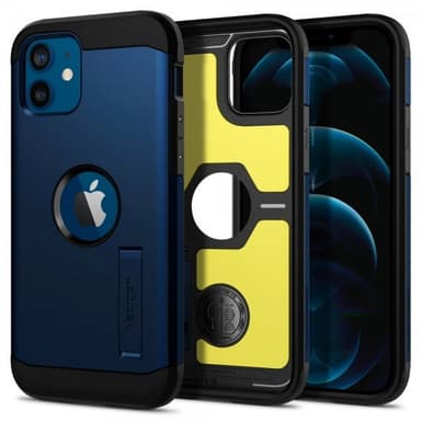 Spigen iPhone 12/iPhone 12 Pro Skal Tough Armor Navy Blue