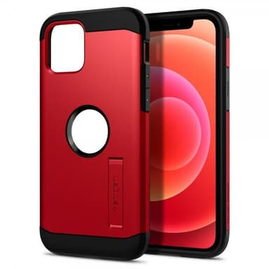 Spigen iPhone 12 Mini Skal Tough Armor Röd