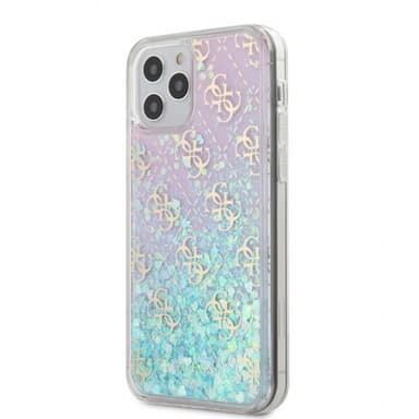 Guess iPhone 12 Pro Max Skal Liquid Glitter Iridescent
