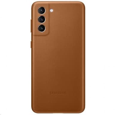 Samsung Original Galaxy S21 Plus Skal Leather Cover Brun