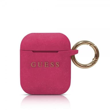 Guess AirPods (1/2) Skal med Logo Magenta