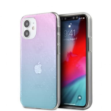 Guess iPhone 12 Mini Skal 3D Raised Blå