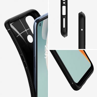 Spigen OnePlus Nord N100 Skal Rugged Armor Matte Black