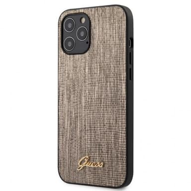 Guess iPhone 12 Pro Max Skal Lizard Guld