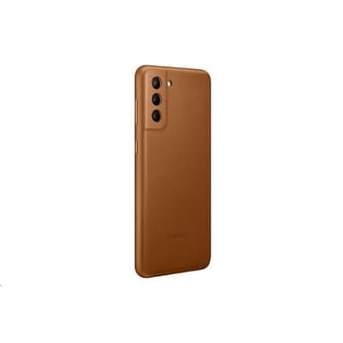 Samsung Original Galaxy S21 Plus Skal Leather Cover Brun