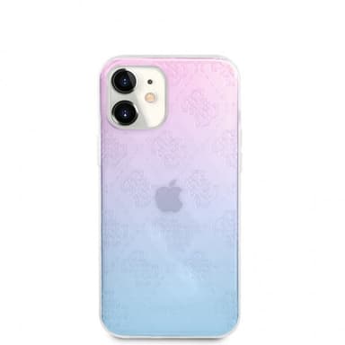 Guess iPhone 12 Mini Skal 3D Raised Blå