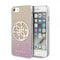Guess iPhone 7/8/SE Skal Glitter Circle Roseguld