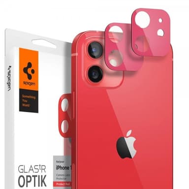 Spigen iPhone 12 Kameralinsskydd Glas.tR Optik 2-pack Product Red