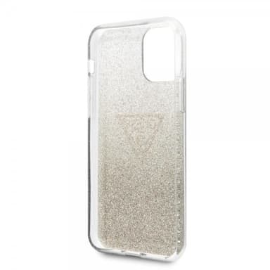 Guess iPhone 11 Pro Skal Solid Glitter Cover Guld