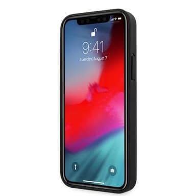 Guess iPhone 12/iPhone 12 Pro Skal Saffiano V Stitch Svart