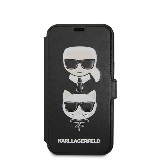 Karl Lagerfeld iPhone 12/iPhone 12 Pro Fodral Iconic Cover Svart