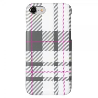 Krusell iPhone 7/8/SE Skal Limited Cover Plaid Light Grey