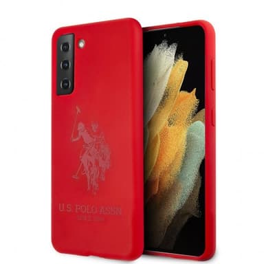 U.S. Polo Samsung Galaxy S21 Plus Skal med Logo Röd