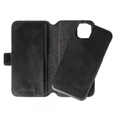 Krusell iPhone 11 Fodral Sunne PhoneWallet Löstagbart Skal Vintage Black
