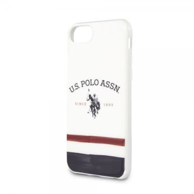 U.S. Polo iPhone 7/8/SE Skal Tricolore Vit