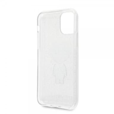 Karl Lagerfeld iPhone 11 Pro Max Skal Iconic Glitter Cover Silver