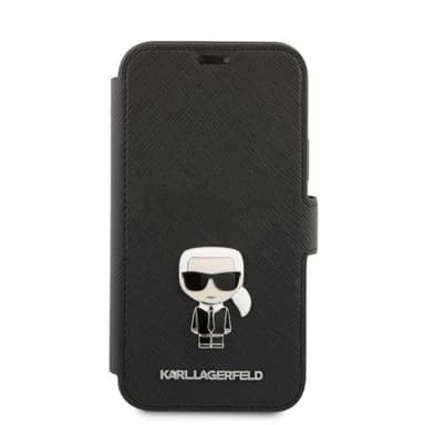 Karl Lagerfeld iPhone 12 Pro Max Fodral Embossed Karl Saffiano Svart