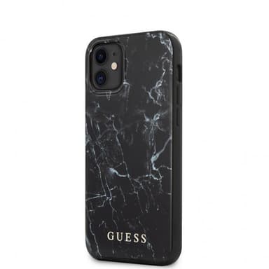 Guess iPhone 12 Mini Skal Marble Cover Svart