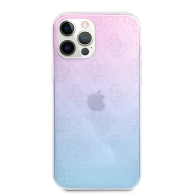 Guess iPhone 12 Pro Max Skal 3D Raised Blå