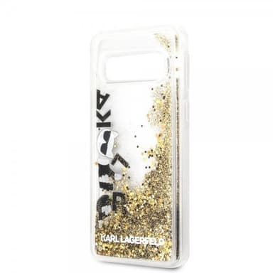 Karl Lagerfeld Samsung Galaxy S10 Skal Hårdplast Guld Glitter Transparent