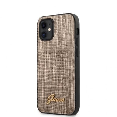 Guess iPhone 12 Mini Skal Lizard Guld