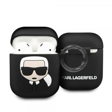 Karl Lagerfeld AirPods (1/2) Skal Iconic Cover Svart