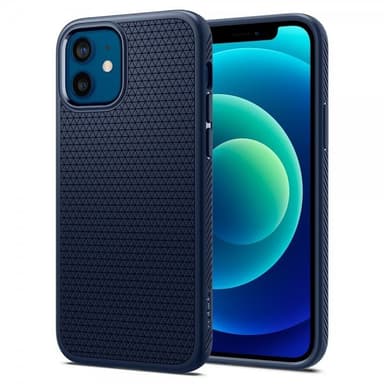 Spigen iPhone 12/iPhone 12 Pro Skal Liquid Air Navy Blue