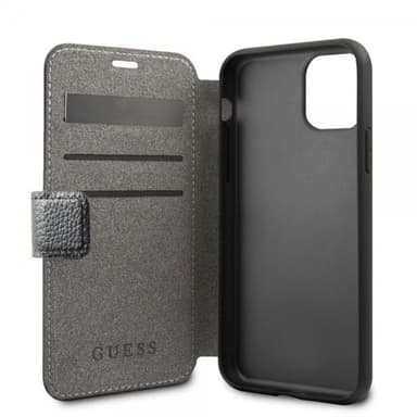 Guess iPhone 11 Pro Max Fodral Lädertextur Svart