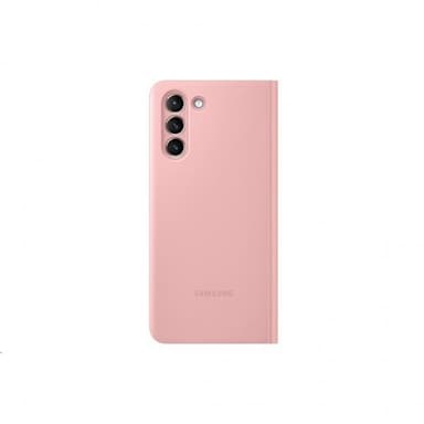 Samsung Original Galaxy S21 Plus Fodral Smart Clear View Cover Rosa
